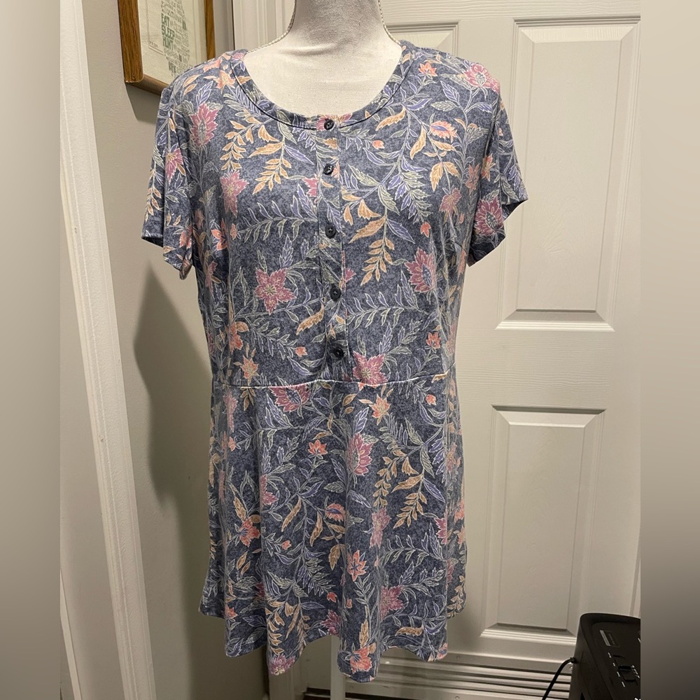 Isaac Mizrahi Live babydoll top